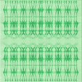 thumbnail image 1 of Ahgly Company Tapis d'Intérieur Lavables à la Machine, Carrés, Transitionnels, Verts, Tapis de Zone, 5 Pieds Carré, 1 of 7
