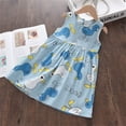 thumbnail image 2 of Kcodviy Robe d'Été pour Filles Robe Décontractée Lavande Robe Bébé Princesse Robes Sans Manches à Fleurs Tenues pour Filles Taille 12 Imprimé Robe de Plage pour Enfants, 2 of 3