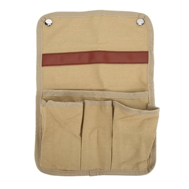 Chair Arm Pouch, Easy To Install Camping Chair Armrest Storage Bag Large Capacity For Home For Outdoor Khaki