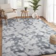 thumbnail image 2 of Hasoo 9' x 12' Large Area Rug High-Pile Plush Shag Rug Perfect for Living Rooms, Bedrooms, Dining Rooms, Light Grey, 2 of 7