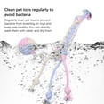 thumbnail image 4 of Pet Cotton Ropes Bite-resistant Teeth Clean Dogs Toy Flexible Bald Head Chewing Toys Washable Molar Bone Shape Pets Knot Ball Tricolor Candy, 4 of 8