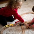 thumbnail image 4 of Vett Battery Operated Locomotive Train Magnetic Connection Track Model High Speed Motor Car Toys for Chil, 4 of 5