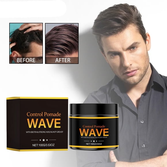 Deals of The Day Clearance! Men's Hair Wax - Easy-to-Use Styling Hair Wax, Convenient for All Hairstyles, Quick Washable and Non-Greasy, 100g