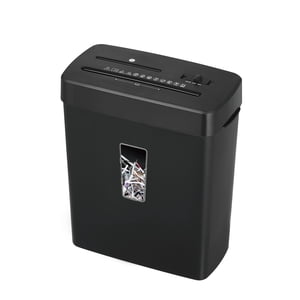 13L Papier de bureau de grande capacité 4Security Éclat de coupe transversale 8 Feuilles à la fois Électrique Document Shredder pour l'utilisation du bureau intérieur Idéal pour la destruction sensible de documents