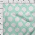 thumbnail image 3 of oneOone Velvet Aquamarine Fabric Asian Ikat Sewing Craft Projects Fabric Prints By Yard 58 Inch Wide, 3 of 4
