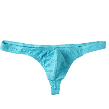 HKEJIAOI Mens Underwear Briefs Men's Fashion Low Waist Silk Mesh Breathable Thong Underpanties, Deals Clearance