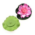 thumbnail image 3 of 10X Artificial Eva Fake Lotus-Leaf Flowers Water Lily Floating Pool Plants Decor, 3 of 9