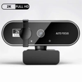 thumbnail image 2 of Webcam Video Camera Autofocus Streaming Web Cam with Microphone Full HD Webcams for PC Computer Laptop 2K,1 x Webcam,Black, 2 of 8