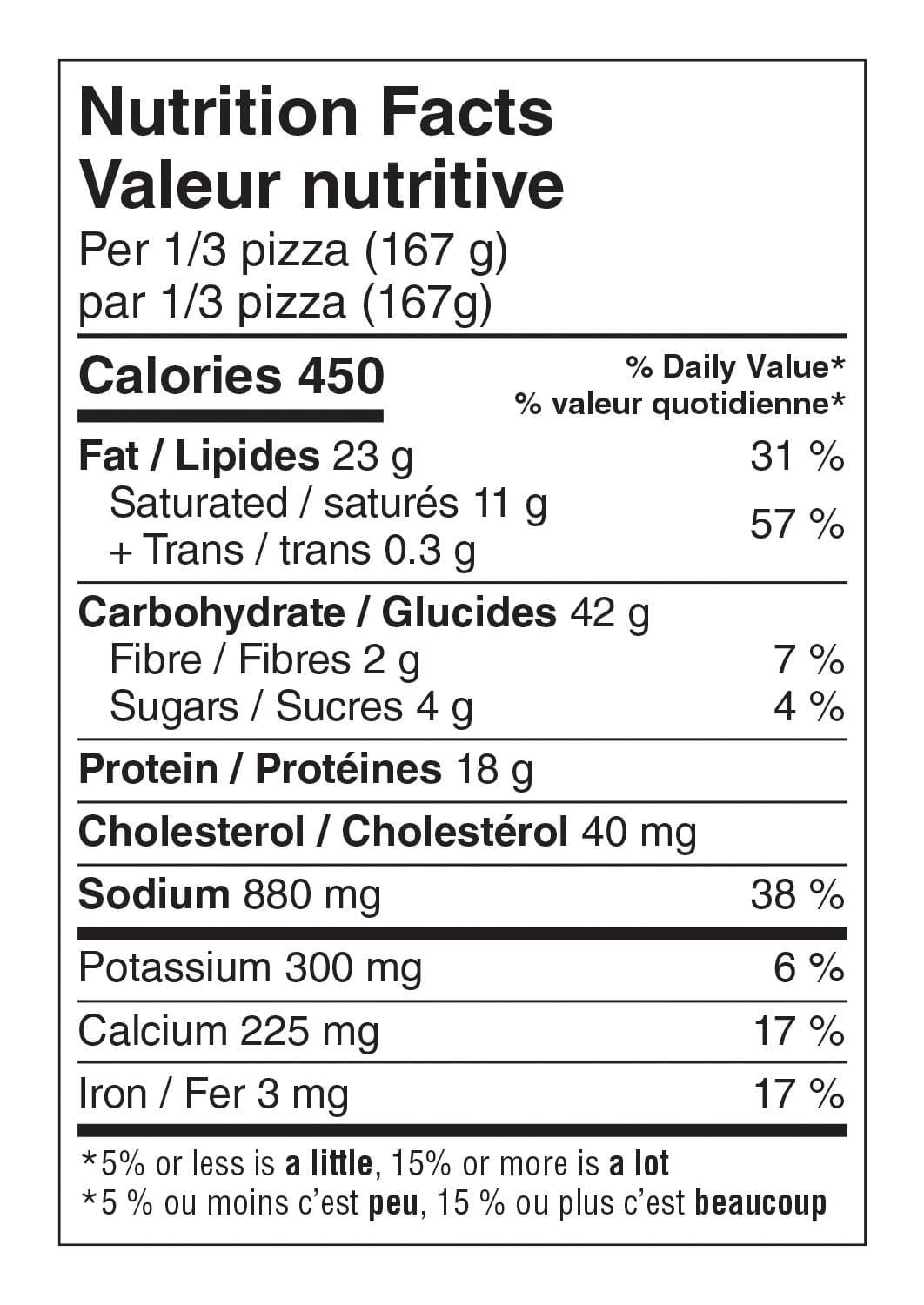 Dr. Oetker Giuseppe Pizzeria Pizza canadienne à croûte mince, 501 g 501g
