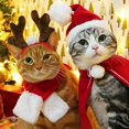 thumbnail image 3 of Lefu Pet Christmas Costumes Cats And Dogs Transform Into Christmas Decorations, 3 of 3