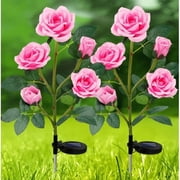 Deals of The Day Clearance! Solar Outdoor Lights, Waterproof Flower Stake Lights for Garden, Yard, Patio, Walkway, Outdoor Garden Decor Lights, Colorful Light Options for Night Lighting