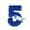 Number 5, variant on Goleeg Ocean-Themed Number Candles, Number 9 Blue Sparkle Birthday Candles with Fishbone and Starfish Designs, Nautical-Style Ocean-Themed Cake Decorations for Summer Beach and Pool Parties