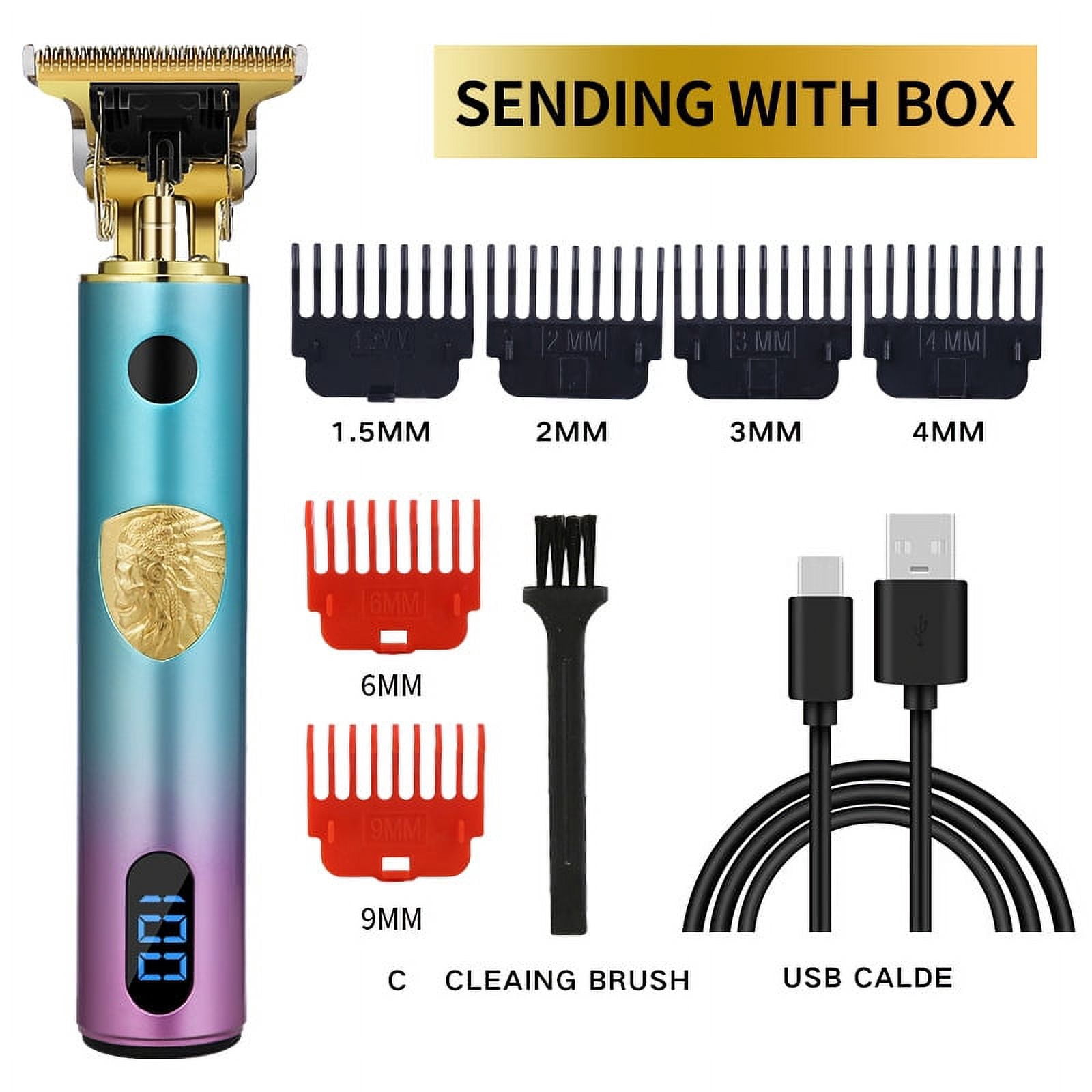 Tondeuses à Cheveux Professionnelles Rasoir Tondeuses Machine Sans Fil Barbe Électrique Hommes
