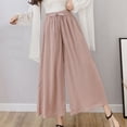 thumbnail image 1 of Meichang Women's Chiffon Loose Wide Leg Pants, Plus Size, Capri, 1 of 6