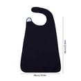 thumbnail image 3 of Aufmer 2 Pcs Adjustable Adult Bib, Large Coverage Washable Clothing Protector, 29.5x17.7in(Black), 3 of 6