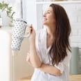 thumbnail image 3 of Gobelet de 30 oz avec Poignée, Couvercle et Paille, Gobelet d'Eau Isolé, Tasse d'Eau en Acier Inoxydable, Tasse Bouteille Réutilisable, Compatible avec Porte-Gobelet, Pois, Blanc, 3 of 6