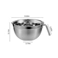thumbnail image 2 of EGNMCR Kitchen Gadgets, Kitchen Accessories Stainless Steel Mixing Bowls，1PC Rust Steel Thickened Multi-Functional Large Basin Stainless Steel Basin Set Soup Basin Stainless steel basin, 2 of 6