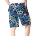 thumbnail image 3 of Birdeem Mens Plus Size Cargo Stripe Shorts Multi-Pockets Relaxed Summer Beach Shorts Pants, 3 of 4