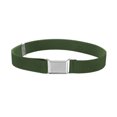 thumbnail image 1 of 1 Ensemble Ceinture Élastique pour Enfants Design Simple Garçons Ajustable Design Simple Boucle Taille Extensible Réutilisable Lavable Jeans Accessoires de Vêtements Vert, 1 of 8