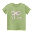thumbnail image 1 of Plebaso T-Shirts Graphiques en Coton pour Filles, Col Rond, Manches Courtes, T-Shirts Décontractés d'Été, Jolis Hauts pour Enfants Filles, 1 of 3