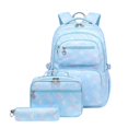 thumbnail image 1 of TIEVOSA Girls' Elementary School Backpack Set – Printed Children's Fatigue Large Capacity 3 Piece Bag Set, 1 of 4
