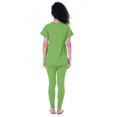 thumbnail image 3 of Moomaya Ensemble de Nuit pour Femmes Pyjama en Coton Tenue de Sommeil 2 Pcs Chemises de Nuit, 3 of 7