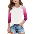 thumbnail image 2 of SERTG T-Shirt Mode Enfant Col Rond Manches 3/4 Imprimé Col Rond pour Été et Printemps 4-15 Ans (Beige3,9 Ans), 2 of 7