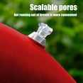 thumbnail image 4 of W-539 Red Inflatable Plush Napping Pillow Rectangular Large Outdoor Camping Cushion Travel Comfort Pvc Material #t752t, 4 of 7