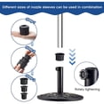 thumbnail image 3 of 12pcs Patio Umbrella Base Parasol Stand Replacement Parts Umbrella Base Hole Ring Cover & M8 Screws, 3 of 6