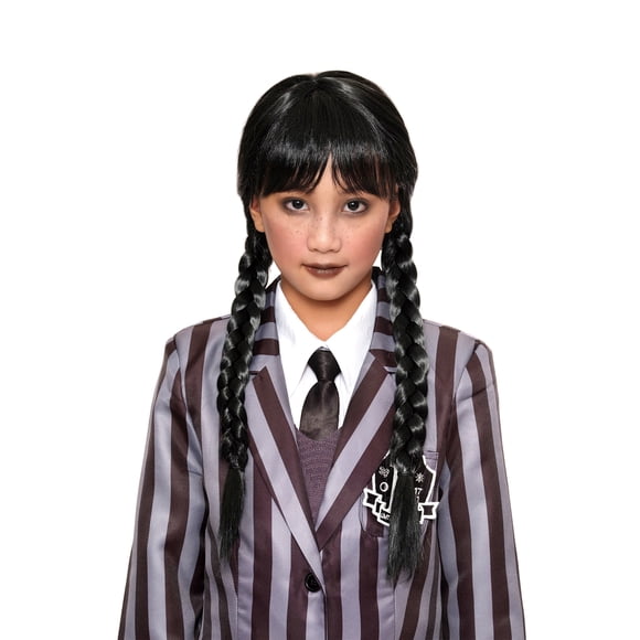 tout pour célébrer perruque tressée d'halloween pour filles