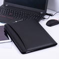 thumbnail image 3 of Multifunctional Business Portfolio Padfolio Folder Document Case Organizer A4 PU Leather with Business Card Holder Memo Note Pad, 3 of 7
