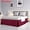 Burgundy, variant on Pleated Bed Skirt Classic Tailored Styling Dust Ruffled Hotel