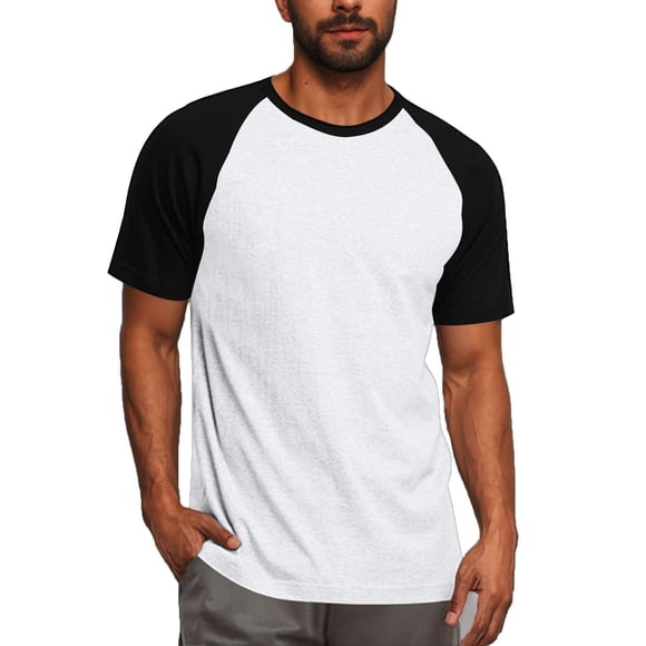 Taqqpue Mens Summer Short Sleeve T-Shirt Casual Fashion Shirts Crew Neck Light Weight Quick Dry Tops Plus Size Tops S-3XL