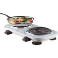 thumbnail image 1 of Electric 1500 watt Double Burner, Black, 1 of 1