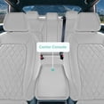 thumbnail image 4 of FH Group Neoprene Custom Fit Car Seat Covers for 2016-2024 Honda Civic Waterproof Full Set Solid Gray, 4 of 9