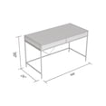 thumbnail image 2 of Safdie & Co. Computer Desk-49" Grey Wood 2 Drawers/Black Metal, 2 of 3
