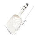 thumbnail image 3 of Ftwytp Pet Sand Shovel, Poop Removal Tool, Cats Litter Shovel, Filtering Excrement Shovel, Large Sloping Shovel Head, Hanging Standing Design, Comfortable Grip, Easy to Clean, 3 of 6