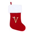 thumbnail image 1 of SUTENGDA 20 Inches Monogram Christmas Stockings Red Velvet with White Super Soft Plush Cuff Embroidered Xmas Stockings Classic Personalized Stocking Decorations for Family Holiday Season, 1 of 5