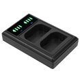 thumbnail image 3 of Chargeur de Batterie pour Appareil Photo Double Interface Chargeur de Batterie Double Affichage Chargeur de Batterie Double Dock Chargeur de Batterie pour Appareil Photo Double Port Micro/TypeC, 3 of 8