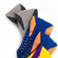 thumbnail image 2 of Unisex Ankle-Length Athletic Socks for Spring & Summer - Breathable Mesh, Moisture-Wicking Nylon Material, Anti-Skid Shock-Absorbent Design, Patchwork Print Pattern - Ideal for Running, Basketball,, 2 of 6