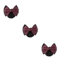 thumbnail image 1 of Decodeary Professional Hair Plate Mesh Pocket Practical Snood Net Elegant And Professional Two Bows-wine red 3Set, 1 of 6