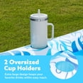 thumbnail image 4 of SLOOSH Chaise Longue Gonflable de Bronzage 70 Pouces x 46 Pouces, Flotteur de Bain 4 en 1 pour Bronzage au Soleil avec Oreiller, Bleu, 4 of 7