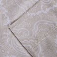 thumbnail image 5 of Coton Riche 600 Fil Compter Feuille de Paisley Italien Ensemble Grand-White, 5 of 5