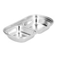 thumbnail image 1 of Sauce Dish, Divided Plate Practical Save Cabinet Space  For Children Camping Trips, Hiking For Family 2 Grids, 1 of 8