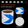thumbnail image 3 of Unique Bargains Reflective Tape, 4' x 16 FT Arrow Waterproof Adhesive Safety Tape, White Blue, 3 of 6