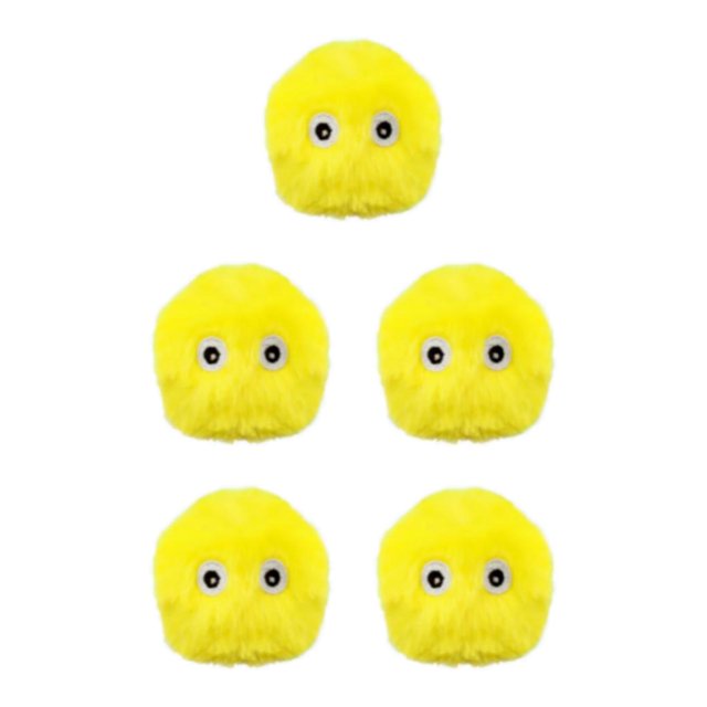 Wweixi Durable And Long-lasting Cat Toy For Endless Hours Of Playtime Convenient And Portable Ball For Cats yellow 5Set