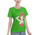 thumbnail image 2 of T-Shirt Basique à Manches Courtes pour Femmes Detective Conan Haihara Ai, 2 of 6