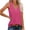 Hot Pink, variant on Yuyuzo Tank Tops for Women Summer V Neck T Shirts Sleeveless Basic Tees Loose Fitted 2025 Fashion Clothes