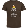 thumbnail image 1 of Halloween T-Shirt pour Adulte Brun Maïs Bonbon « Keep Calm », 1 of 1