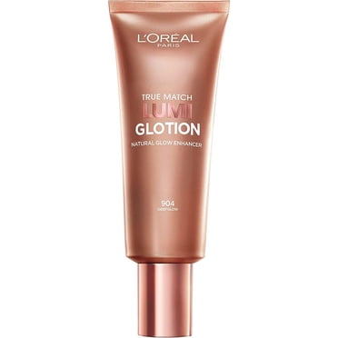 L’Oréal Paris True Match Lumi Glotion, Highlighter Makeup, Makeup, Instantly Hydrates and Illuminates Skin, Sheer Color Tint, Offers a Sunkissed Glow, 904 Deep, 40 mL